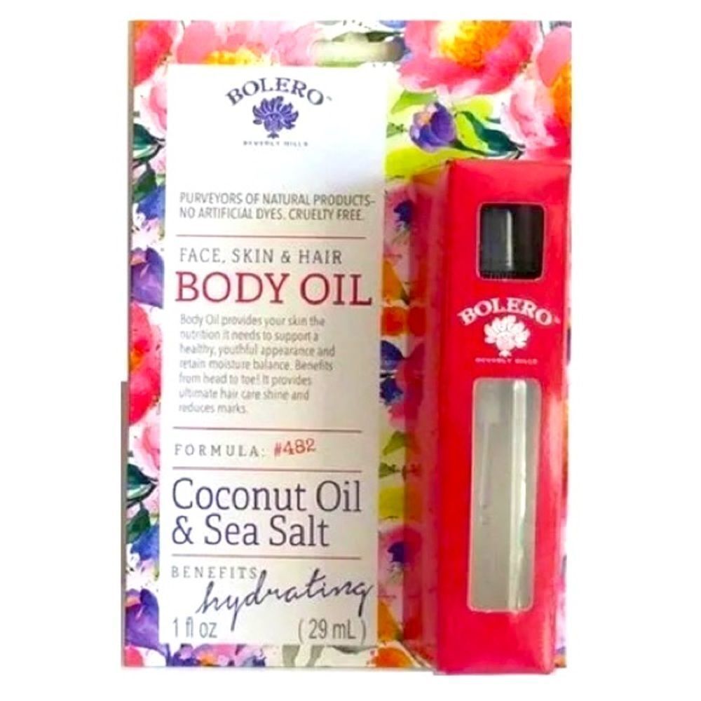 Bolero Beverly Hills Face, Skin & Hair Body Oil - Coconut Oil & Sea Salt